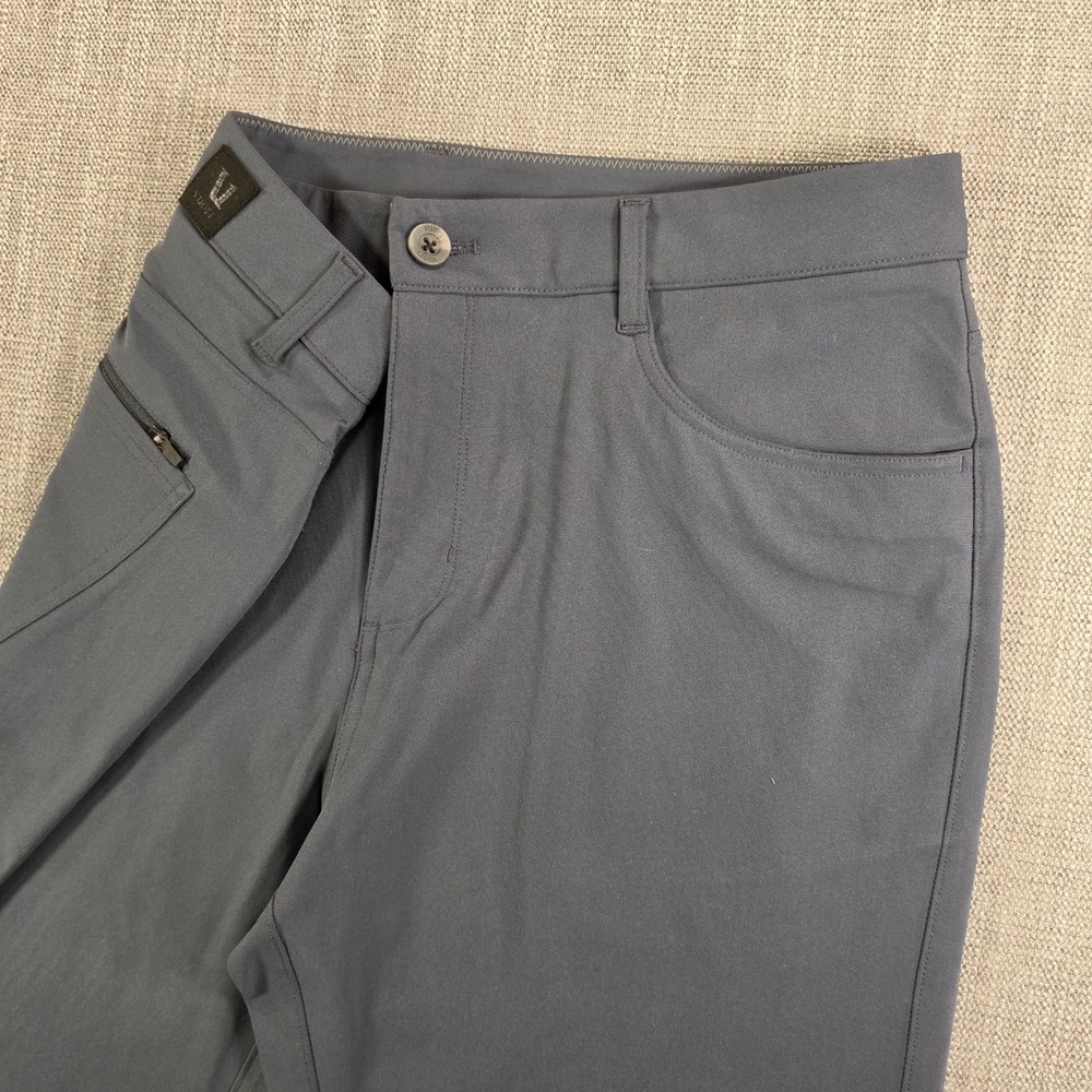 Vuori Meta Pants Mens 35/30 Charcoal Gray Performance Tech Trousers